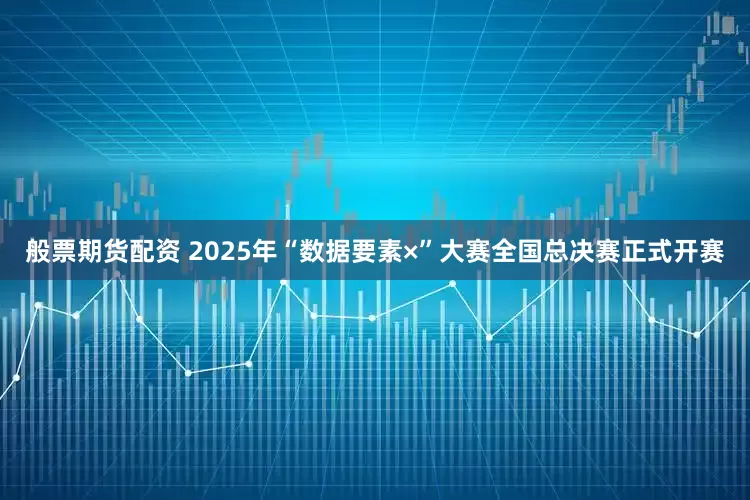 般票期货配资 2025年“数据要素×”大赛全国总决赛正式开赛